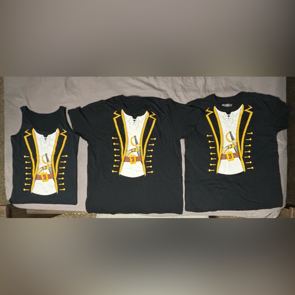 Pirate T-shirt Bundle (3) Worn on Disney Cruise on Pirate Night. That’s it!
